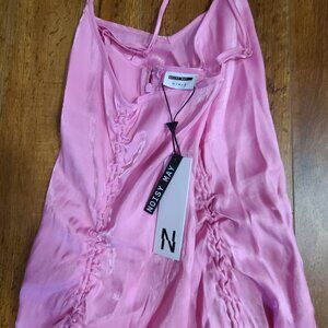 Pretty pink Runching Dress